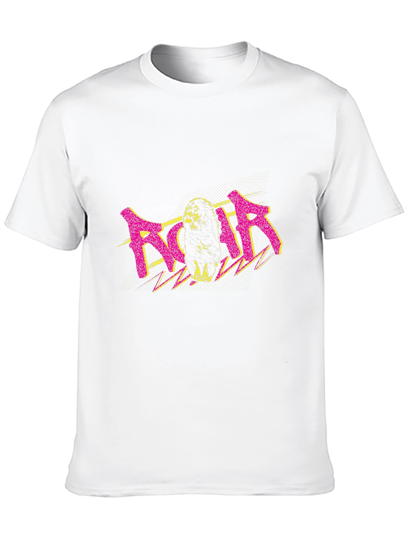 Roar Lion Graphic Tee - Black Crew Neck T-Shirt