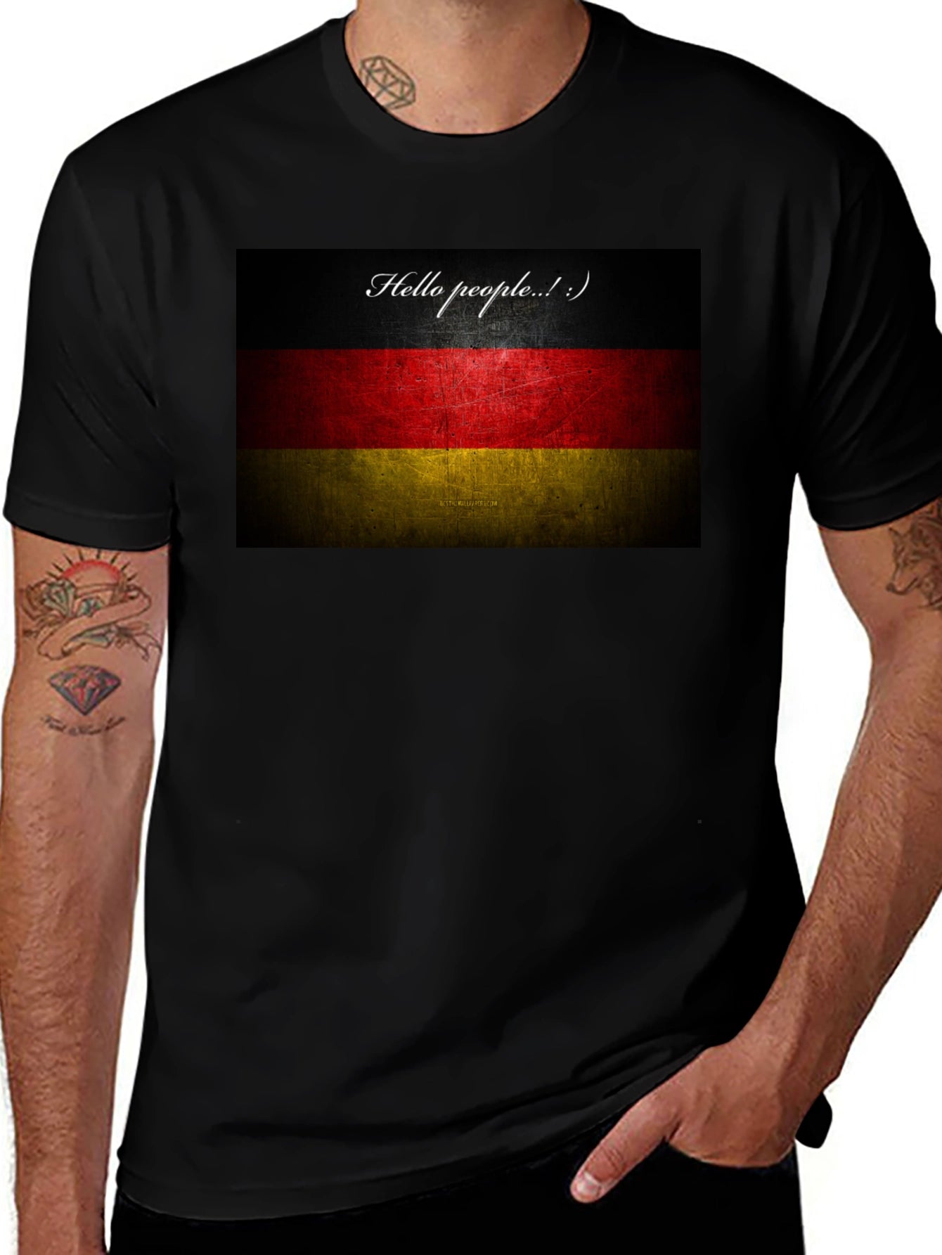 German Flag Graphic Tee - Hello People T-Shirt