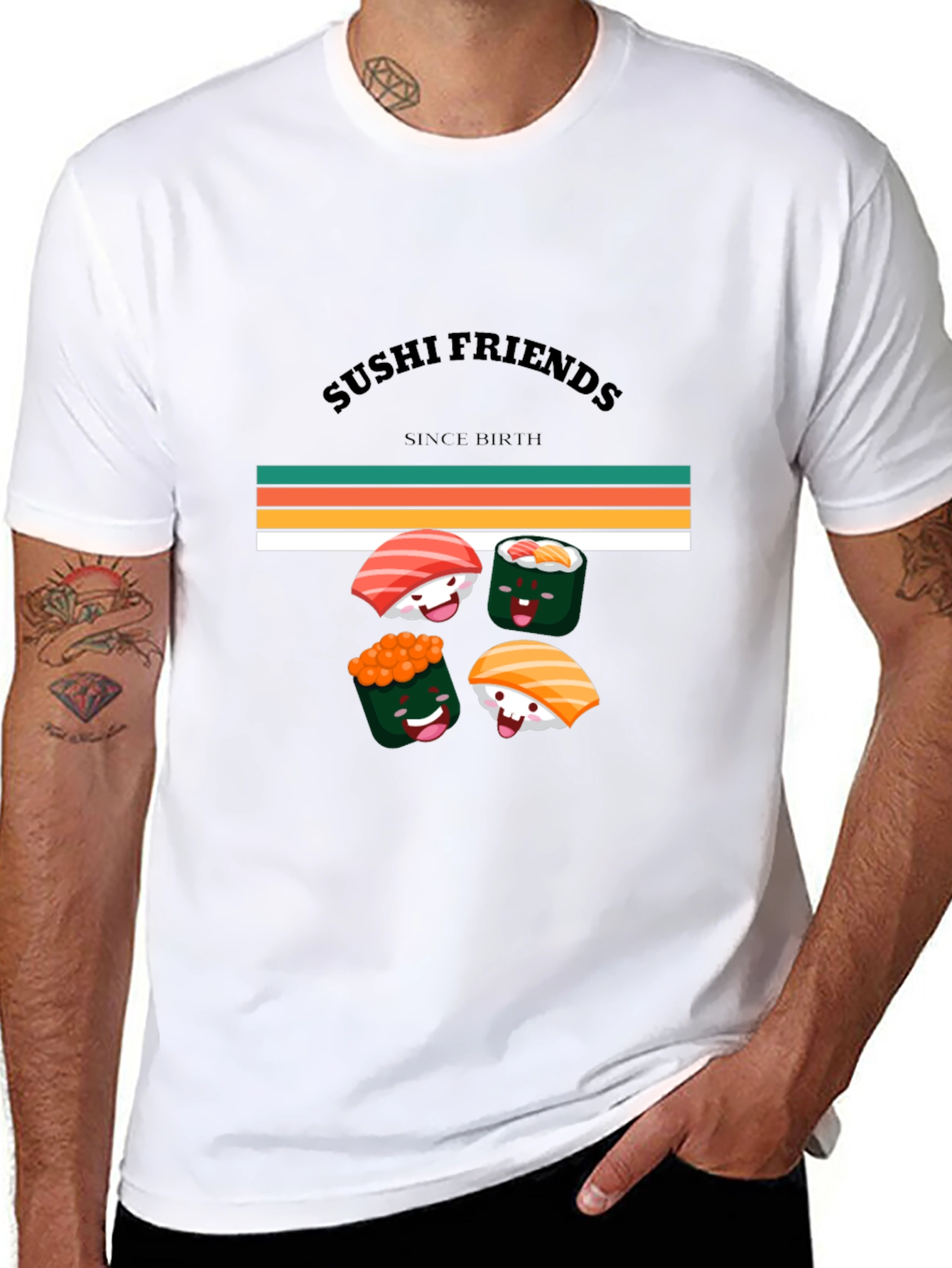 Sushi Friends Graphic Tee