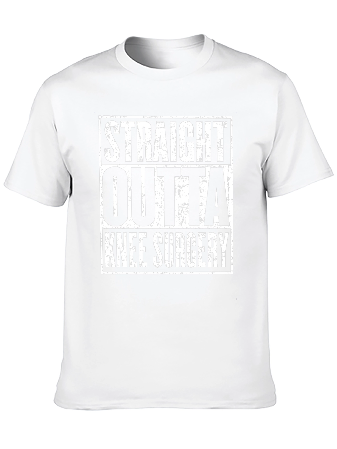 Straight Outta Knee Surgery Black T-Shirt