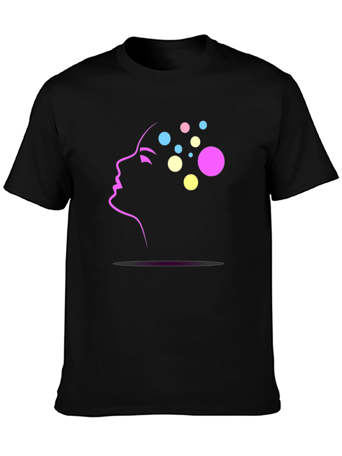 Modern Mind Black Tee - Stylish Graphic Print