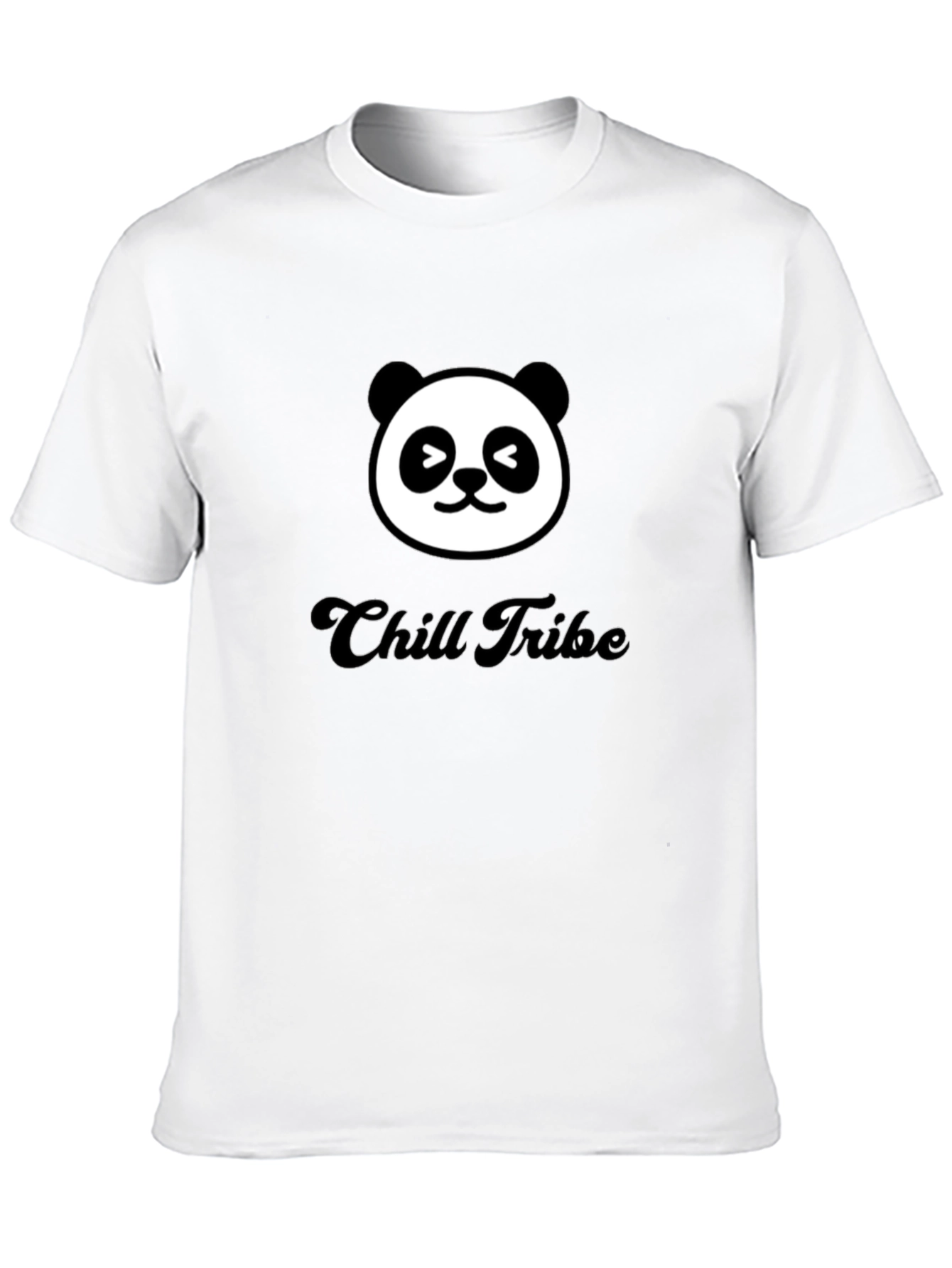 Chill Tribe Panda Graphic Tee - Black