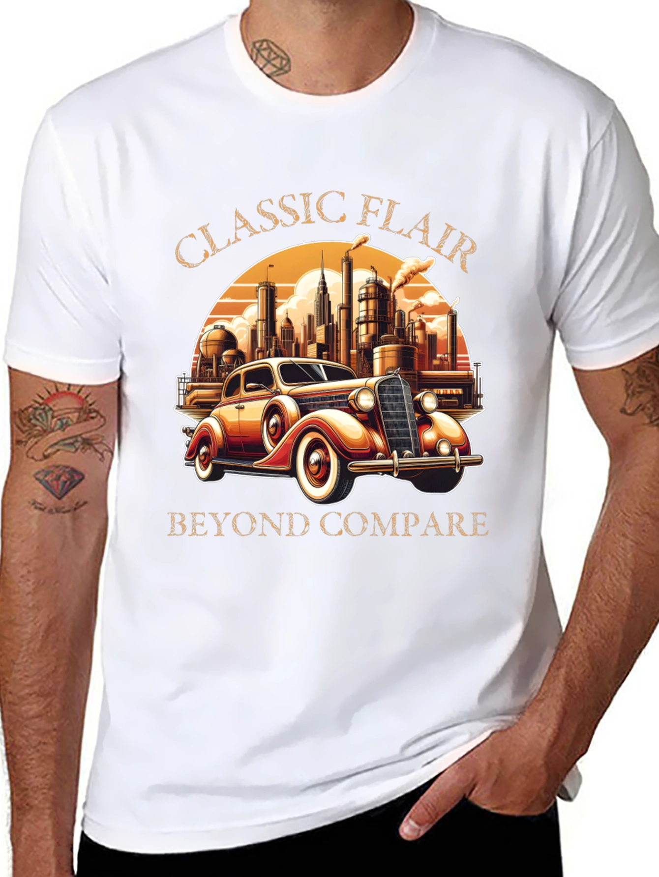 Classic Flair Car Graphic T-Shirt