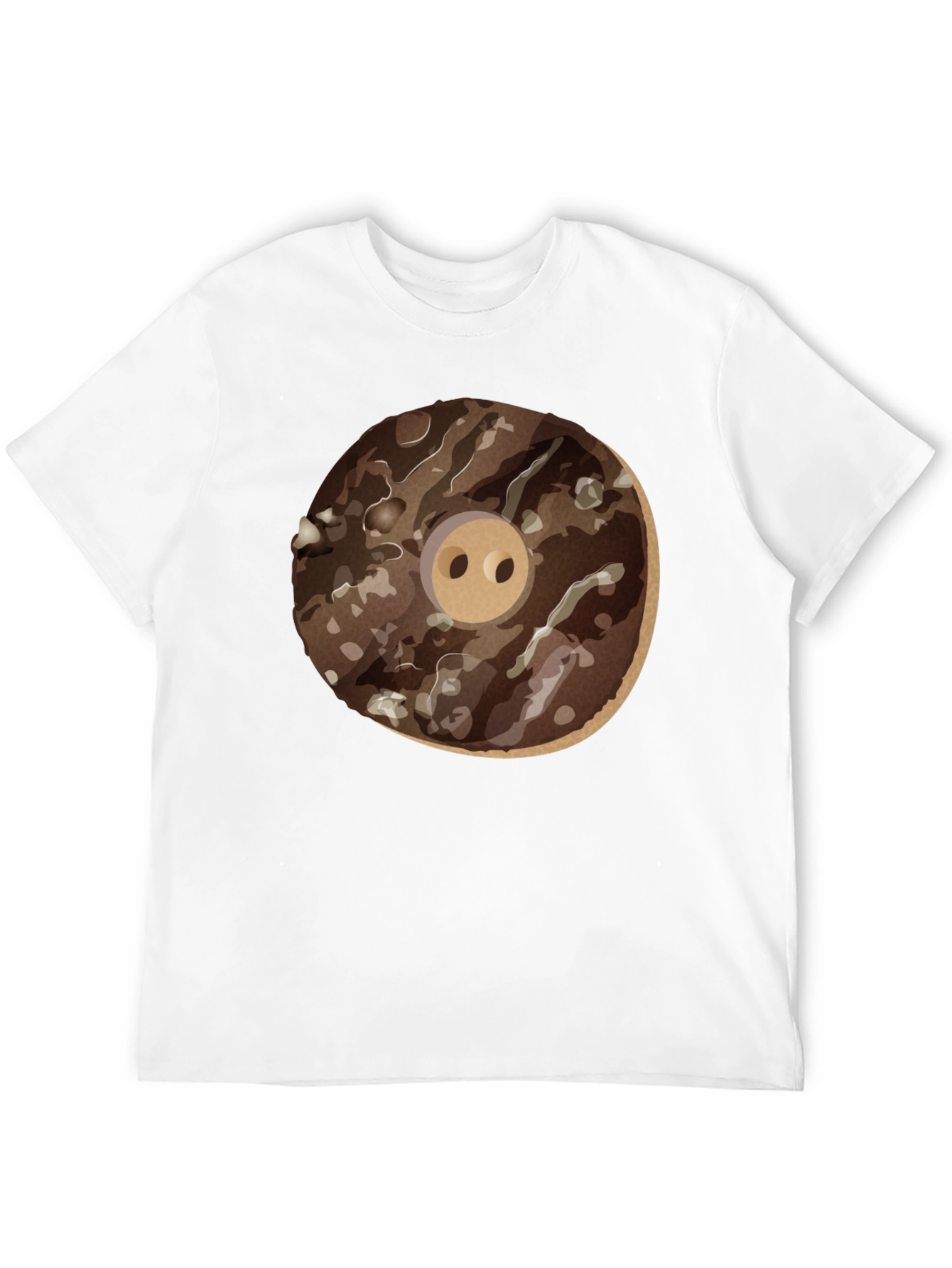 Donut Pig Graphic T-Shirt - Casual Wear