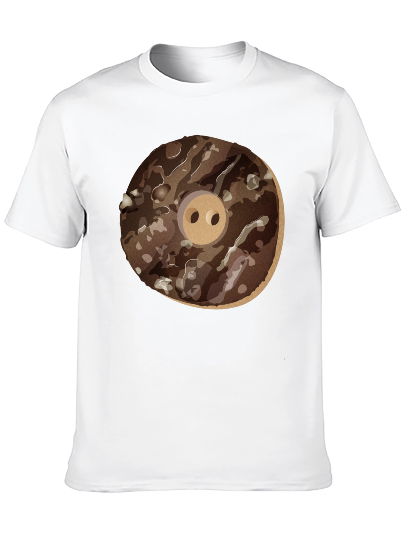 Donut Pig Graphic T-Shirt - Casual Wear