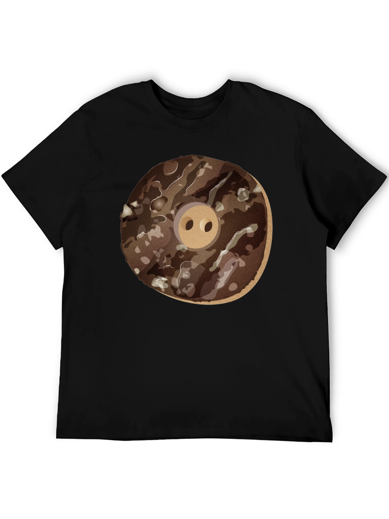Donut Pig Graphic T-Shirt - Casual Wear