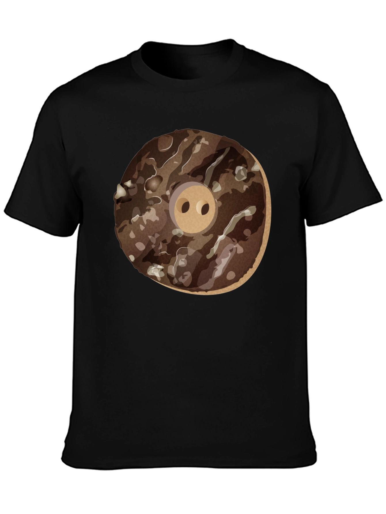 Donut Pig Graphic T-Shirt - Casual Wear