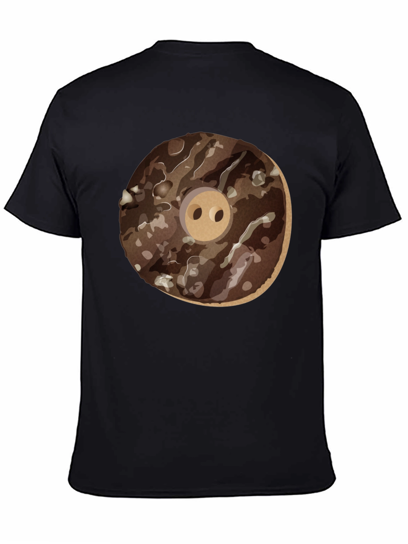 Donut Pig Graphic T-Shirt - Casual Wear