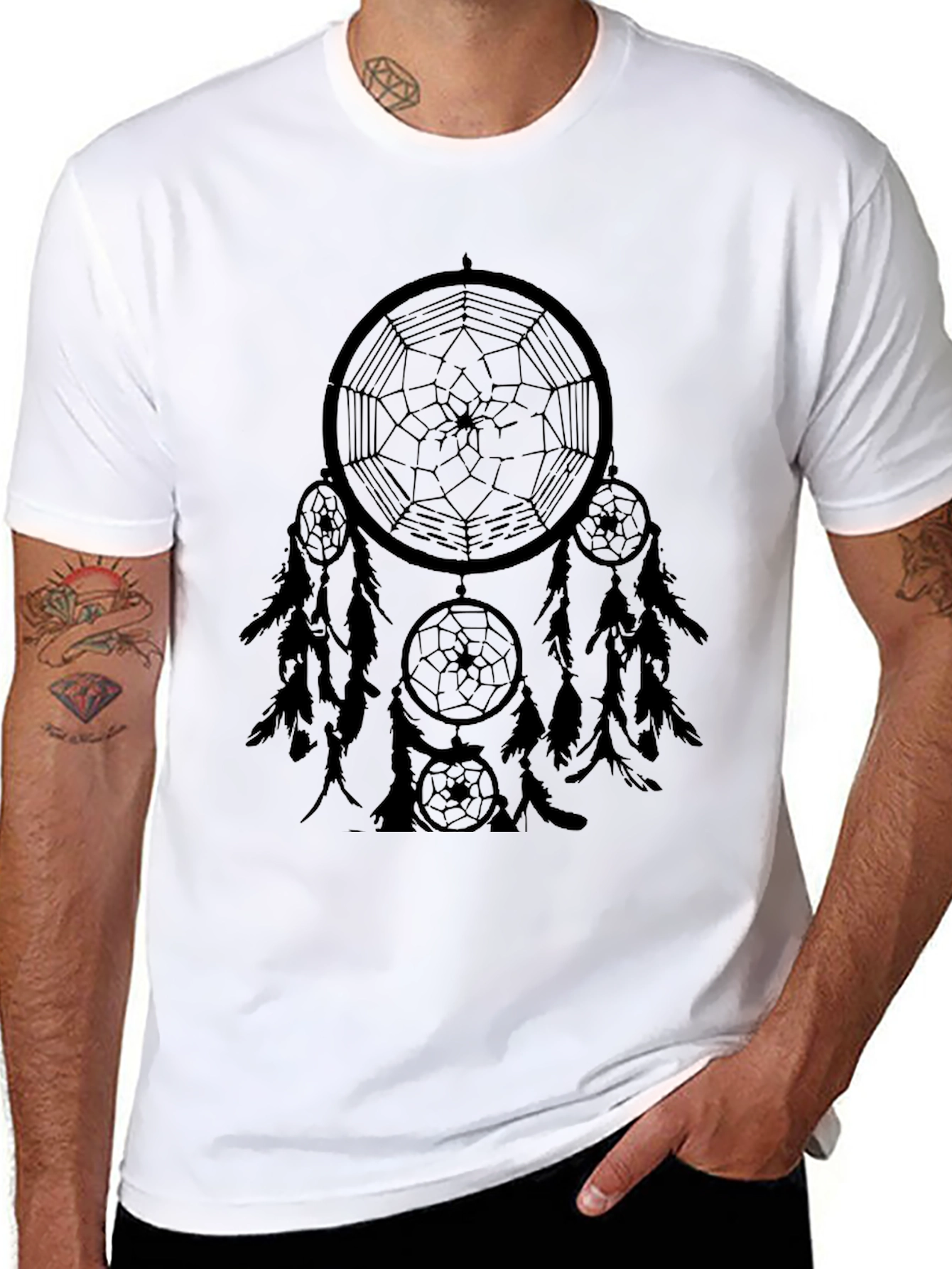 Dream Catcher Graphic Tee - Black
