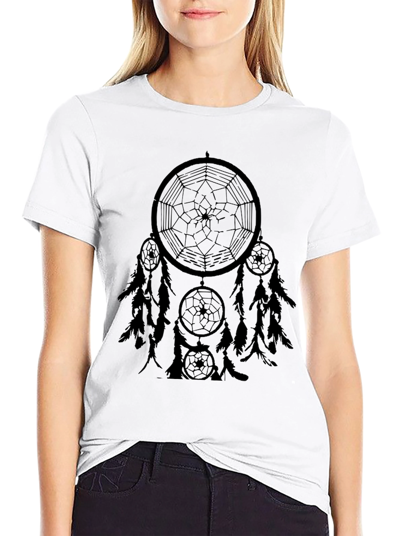 Dream Catcher Graphic Tee - Black