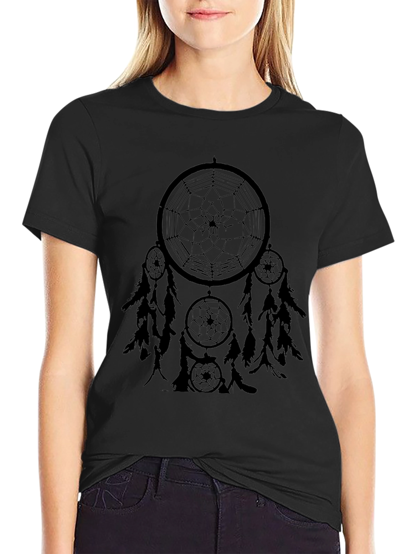 Dream Catcher Graphic Tee - Black