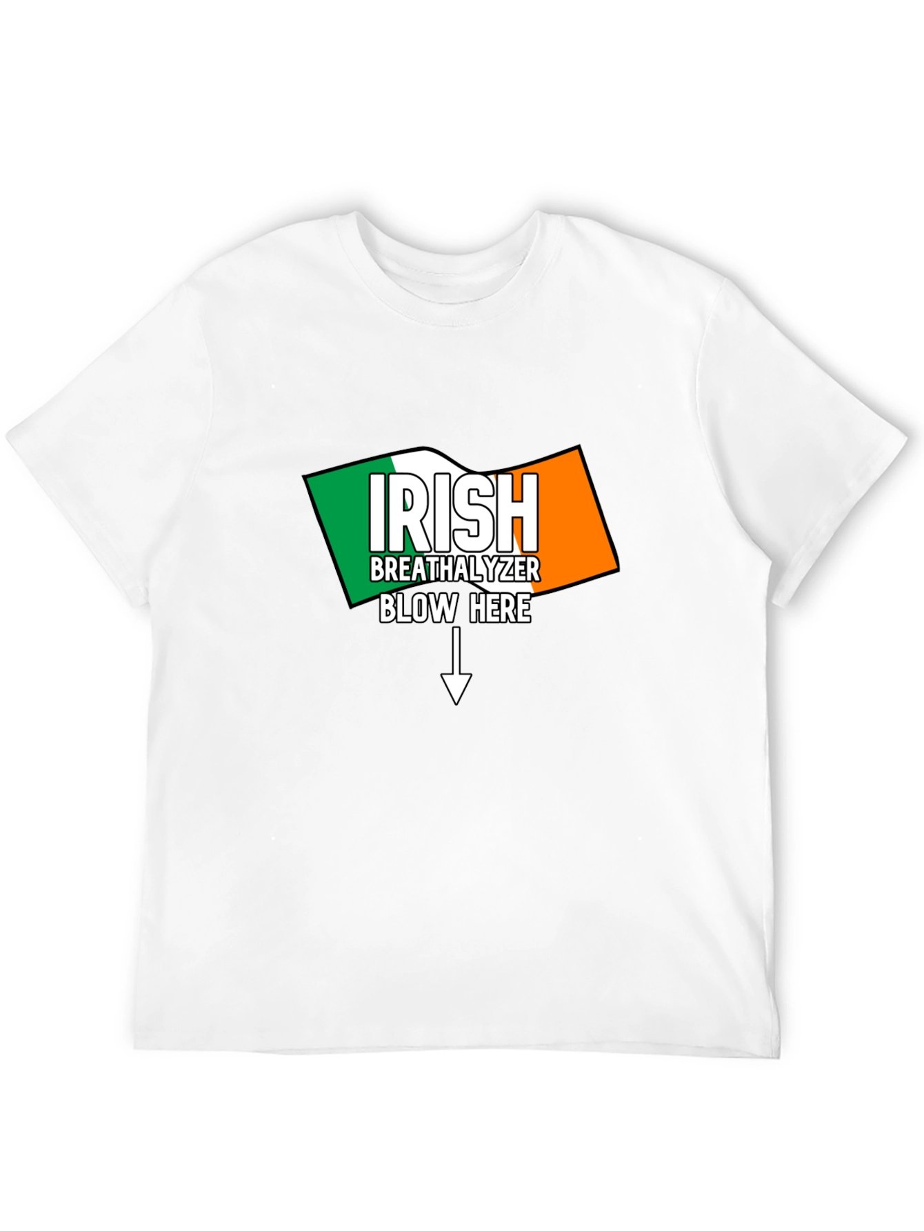 Irish Breathalyzer Blow Here T-Shirt