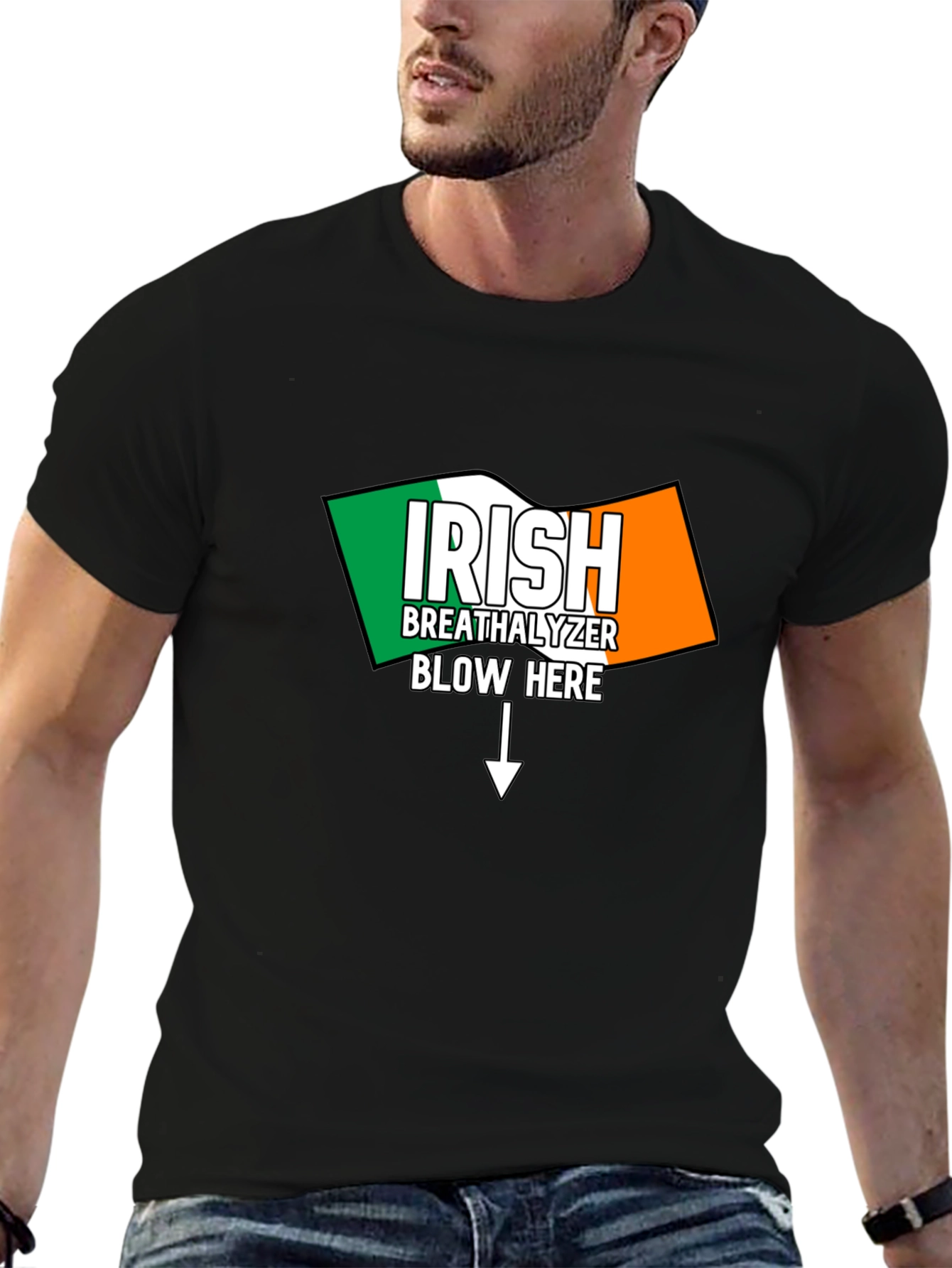 Irish Breathalyzer Blow Here T-Shirt