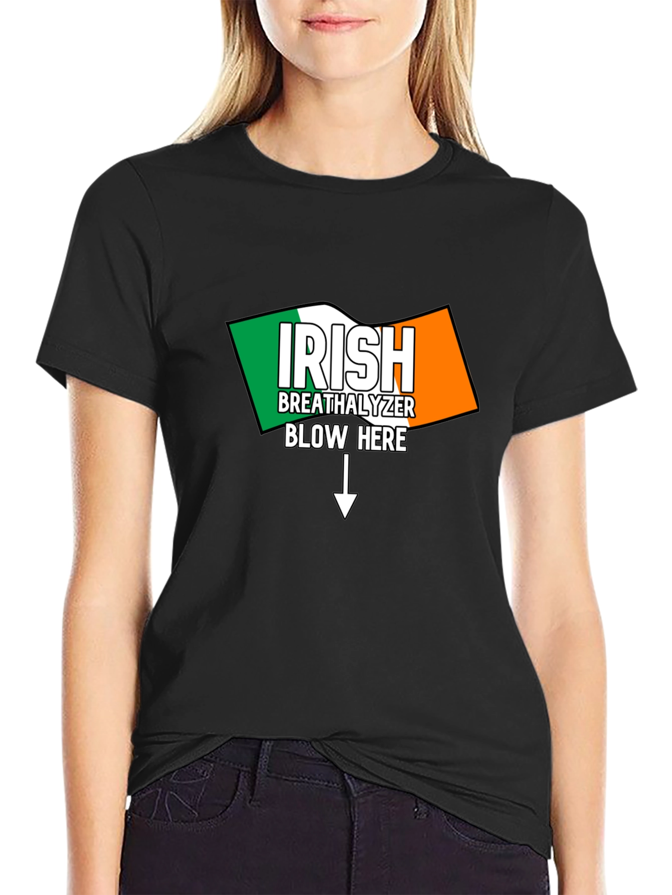 Irish Breathalyzer Blow Here T-Shirt