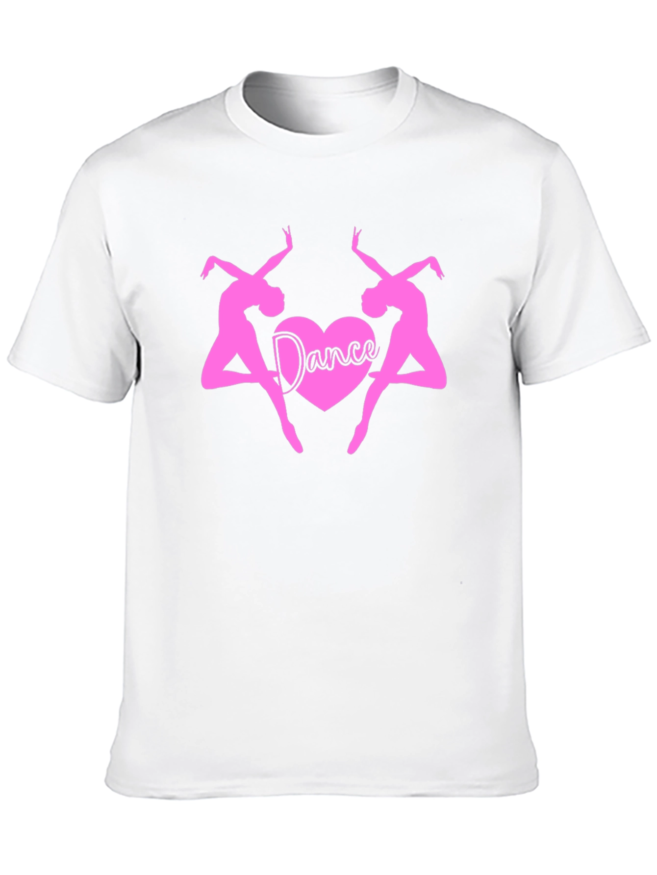 Dance Heart T-Shirt - Pink Ballerina Design