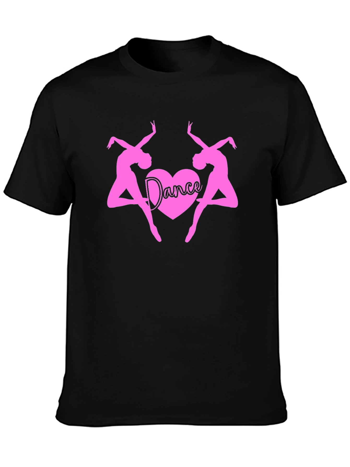 Dance Heart T-Shirt - Pink Ballerina Design
