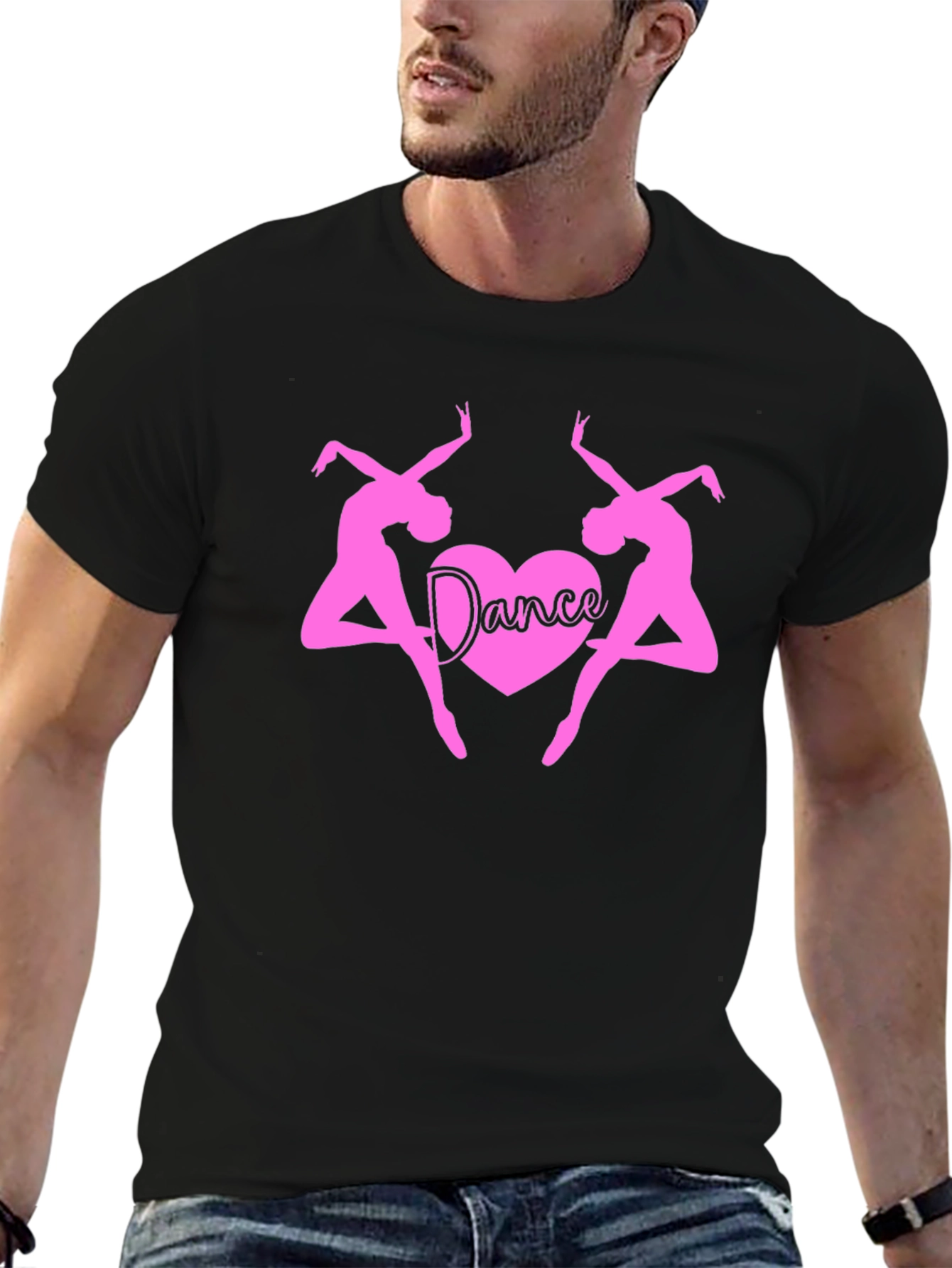 Dance Heart T-Shirt - Pink Ballerina Design