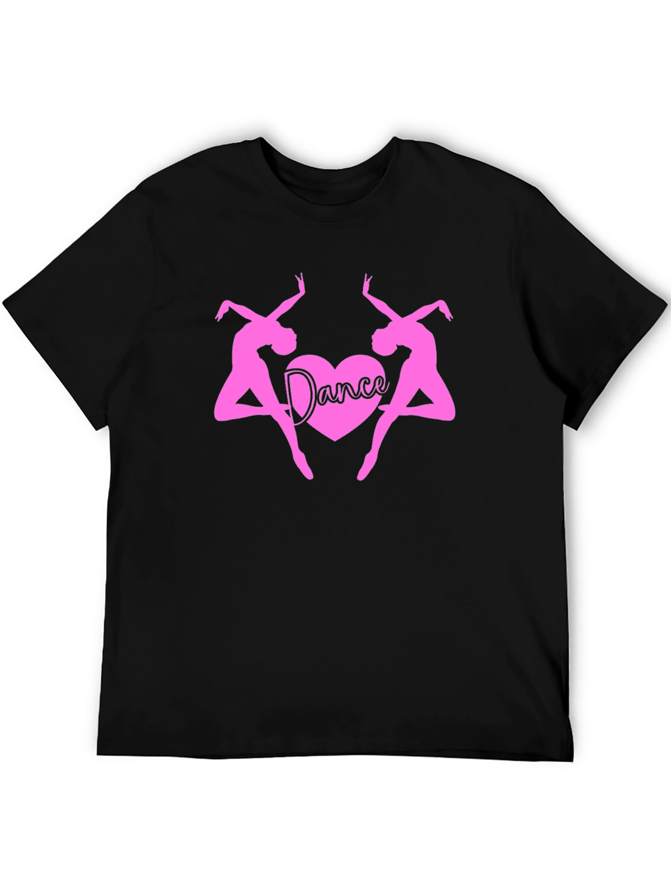 Dance Heart T-Shirt - Pink Ballerina Design