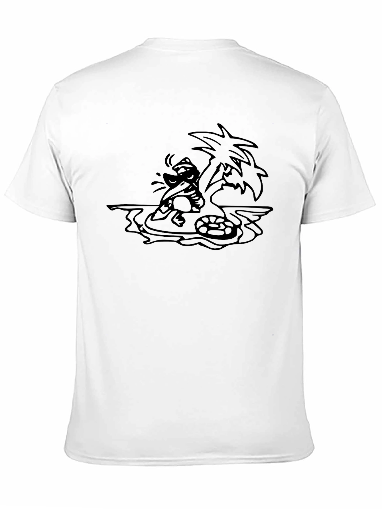 Island Escape Black Graphic Tee