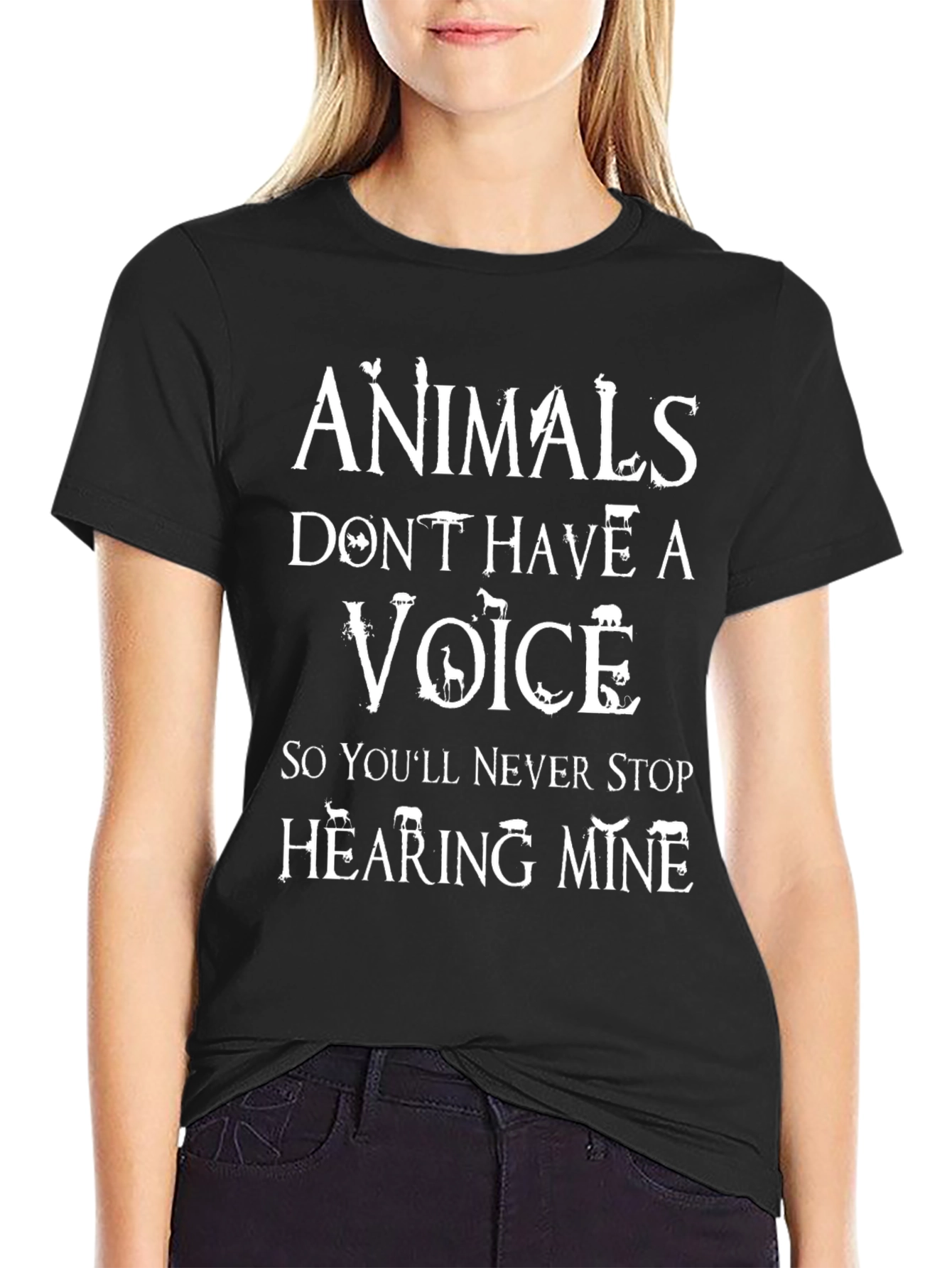Animals Dont Have a Voice Graphic Tee