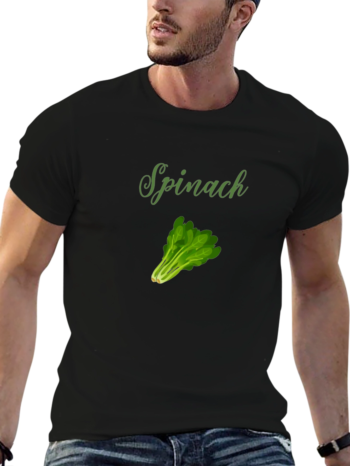 Spinach Graphic Tee - Fresh & Fun!