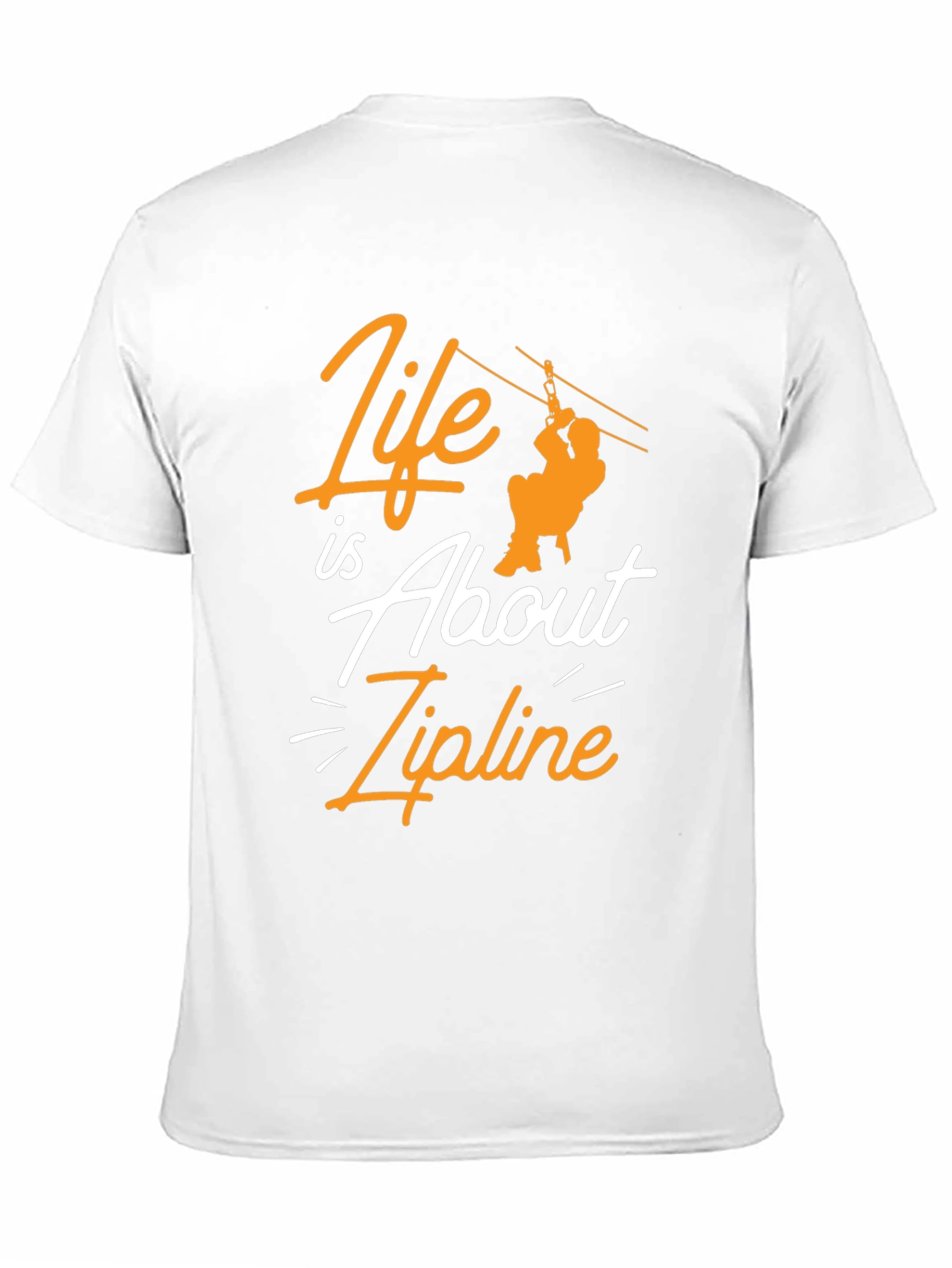 Zipline Adventure Black Graphic Tee