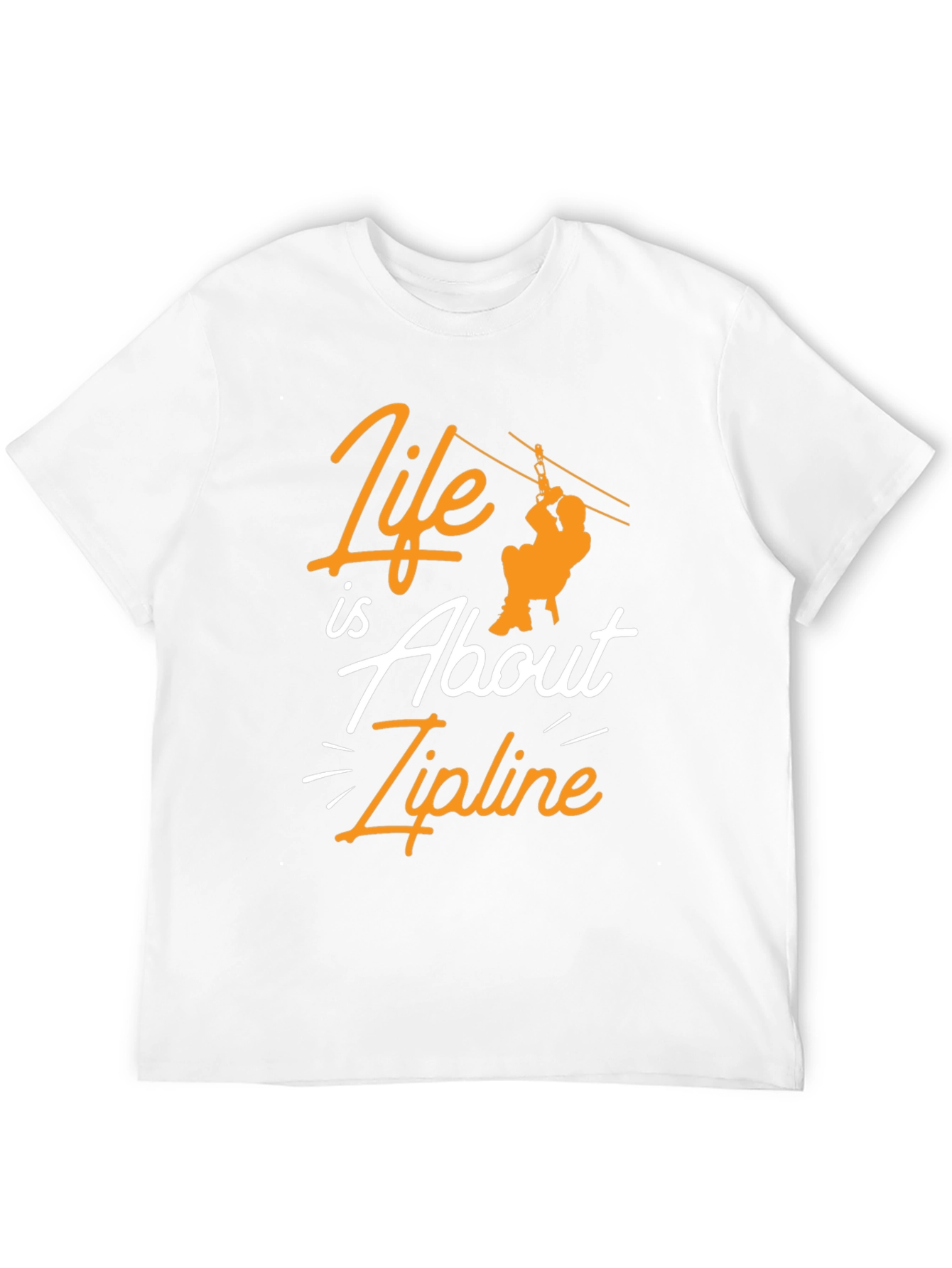 Zipline Adventure Black Graphic Tee