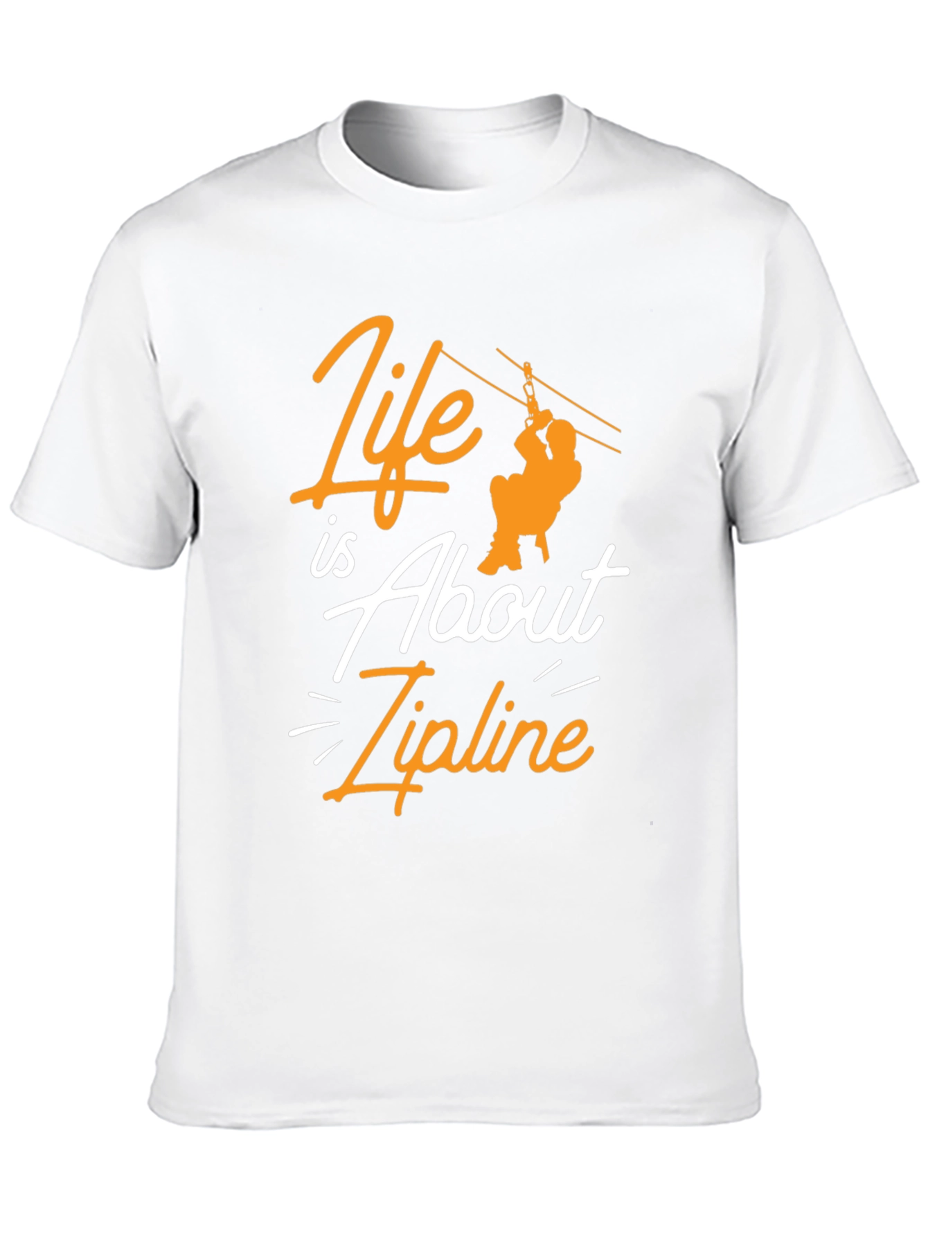 Zipline Adventure Black Graphic Tee
