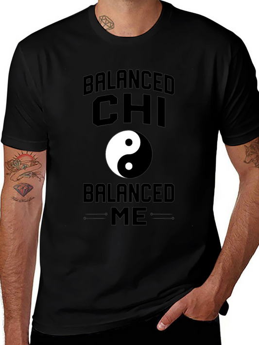 Balanced Chi Yin Yang Graphic Tee - Soft Black T-Shirt