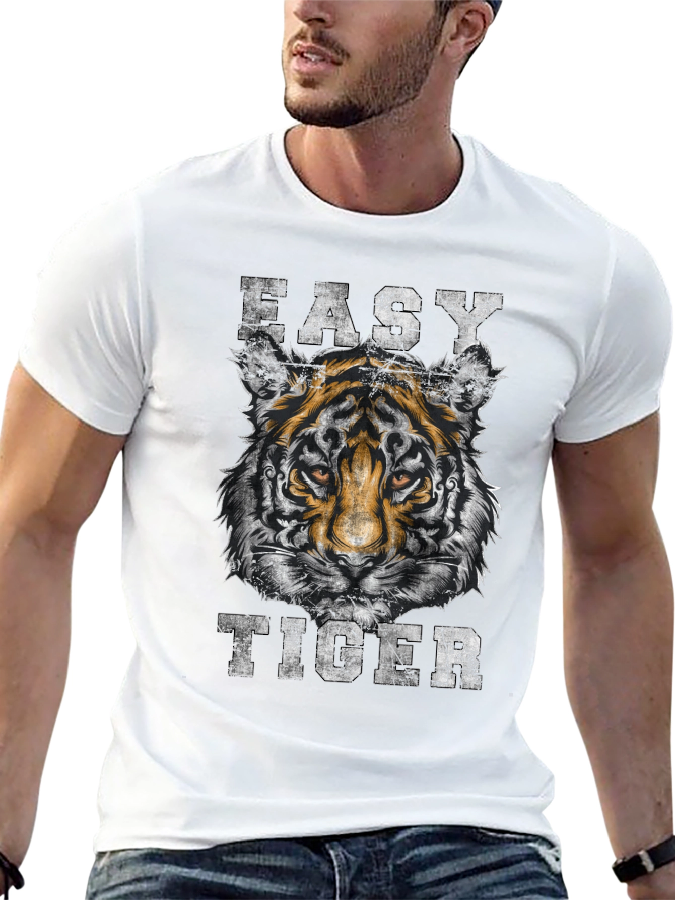 Easy Tiger Graphic Print T-Shirt