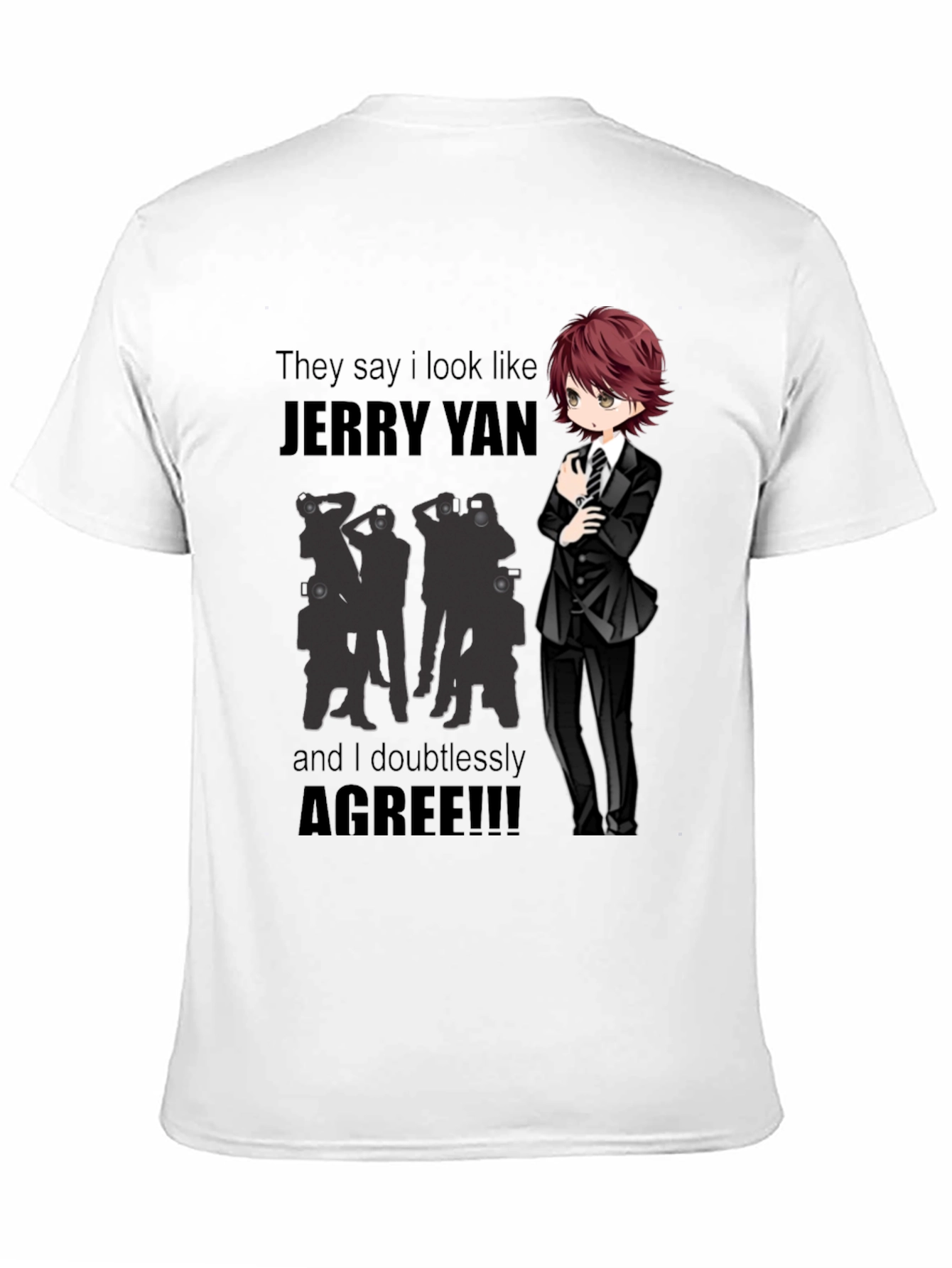 Jerry Yan Fan T-Shirt - Humorous Anime Design