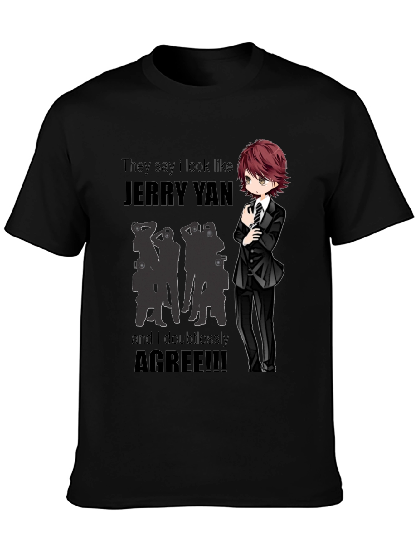 Jerry Yan Fan T-Shirt - Humorous Anime Design