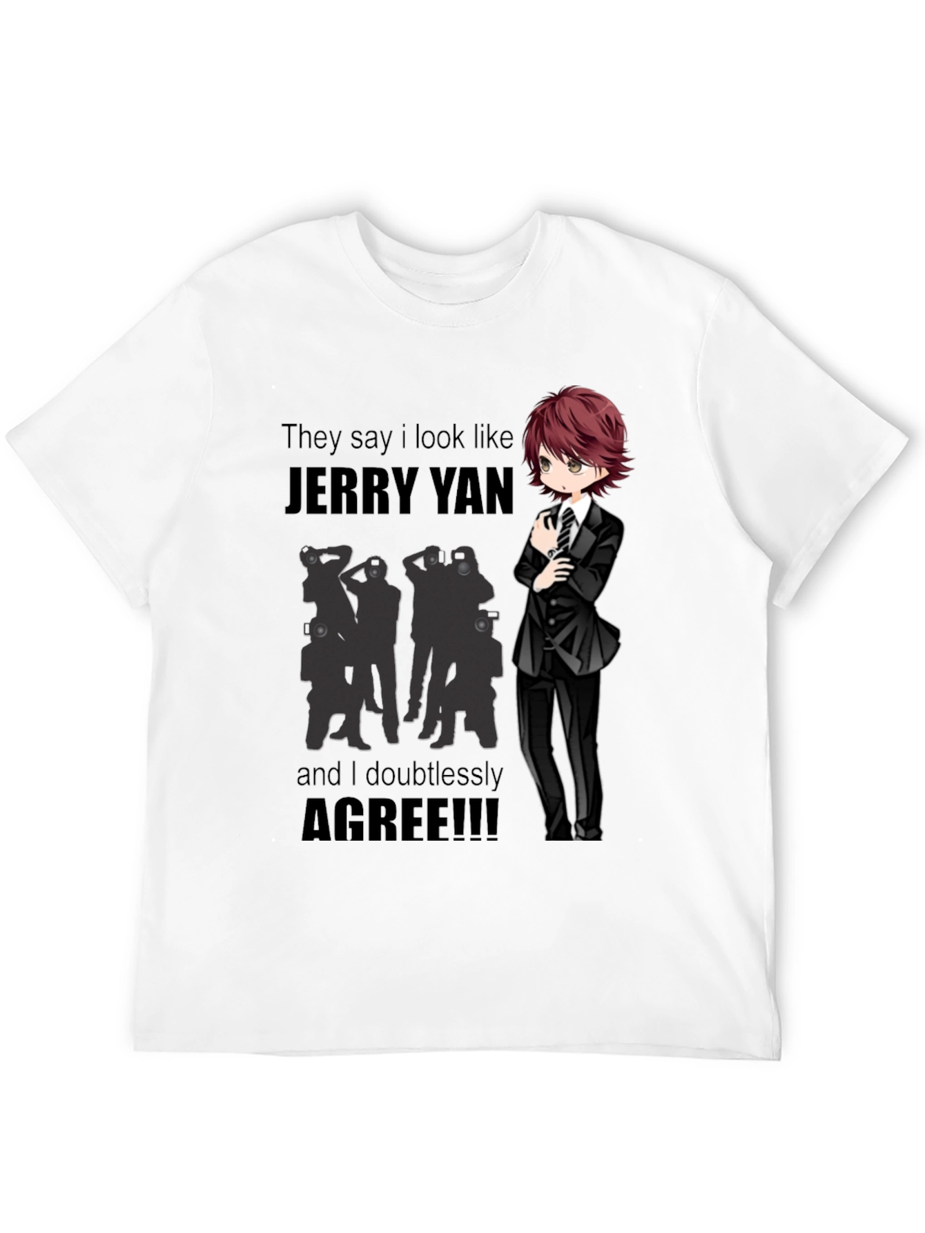 Jerry Yan Fan T-Shirt - Humorous Anime Design