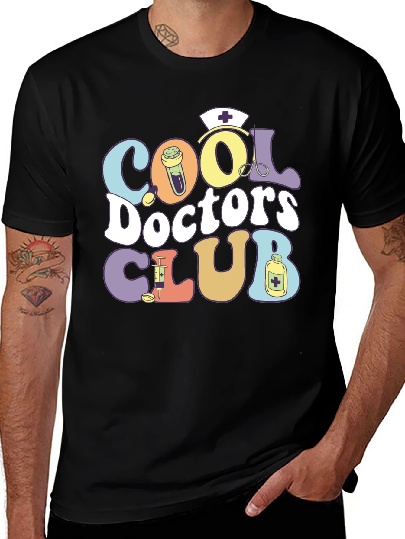 Cool Doctors Club Graphic T-Shirt