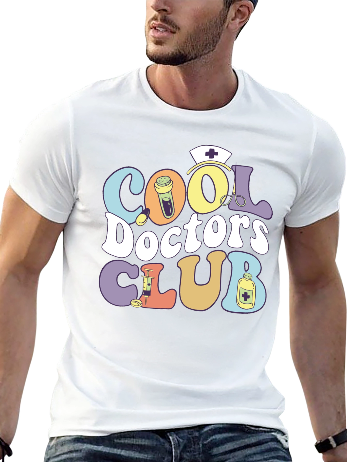 Cool Doctors Club Graphic T-Shirt