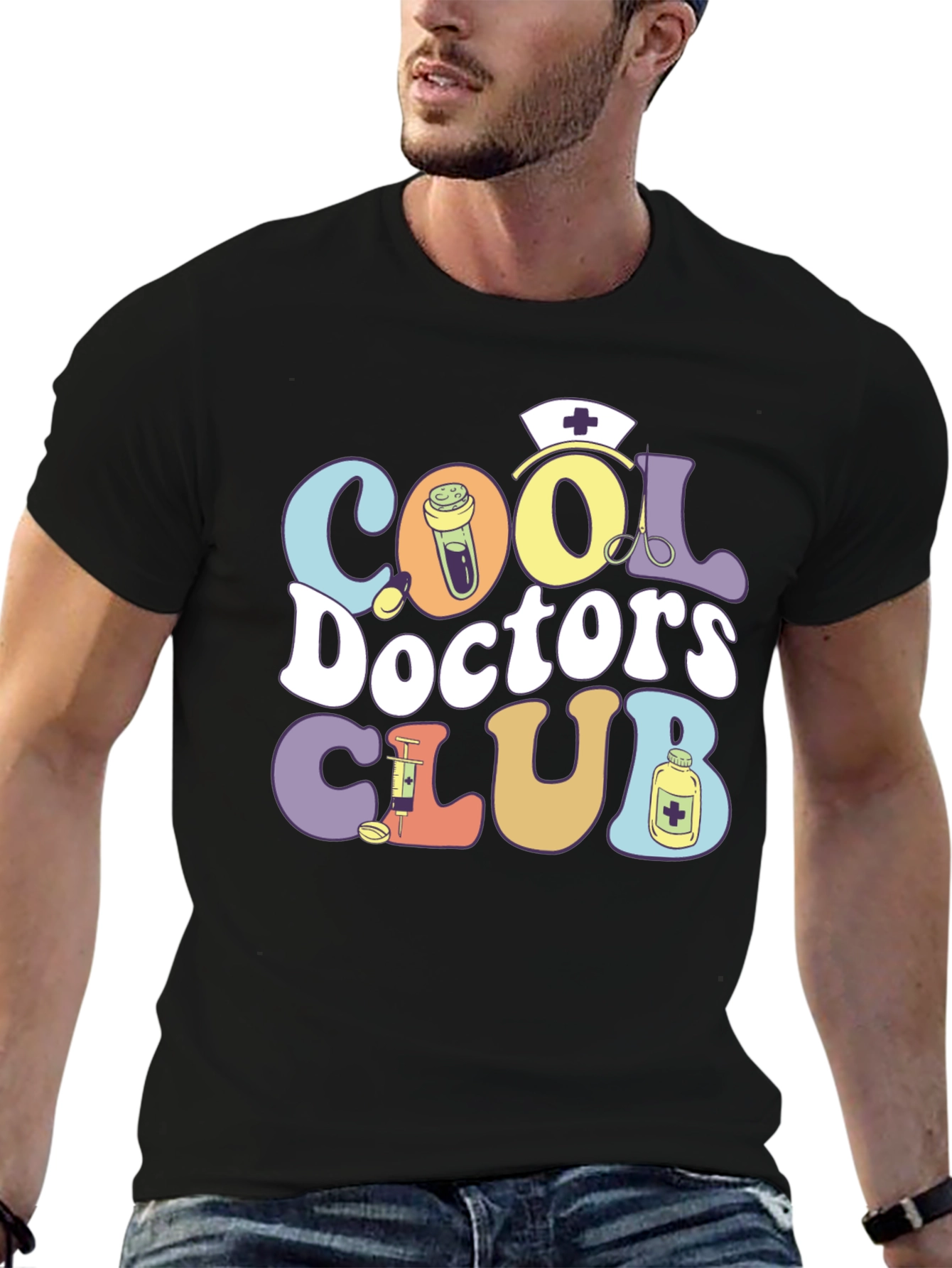 Cool Doctors Club Graphic T-Shirt