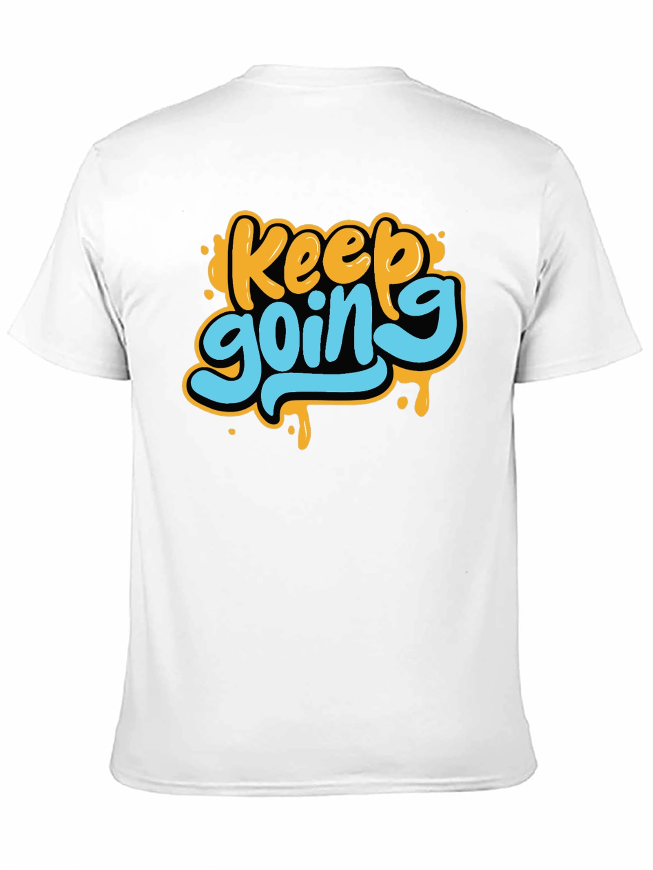 Keep Going Black Graphic T-Shirt
