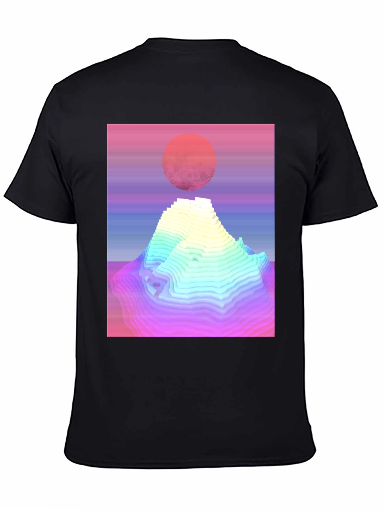 Retro Vaporwave Mountain Graphic Tee
