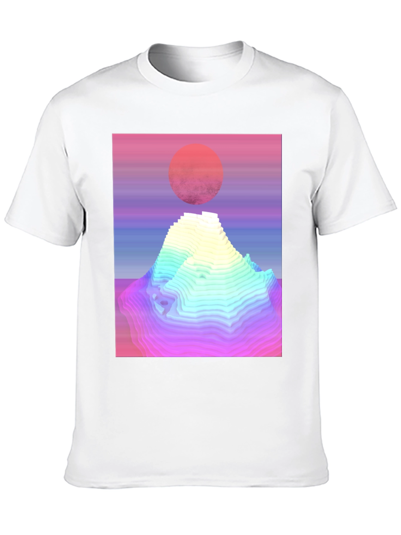 Retro Vaporwave Mountain Graphic Tee