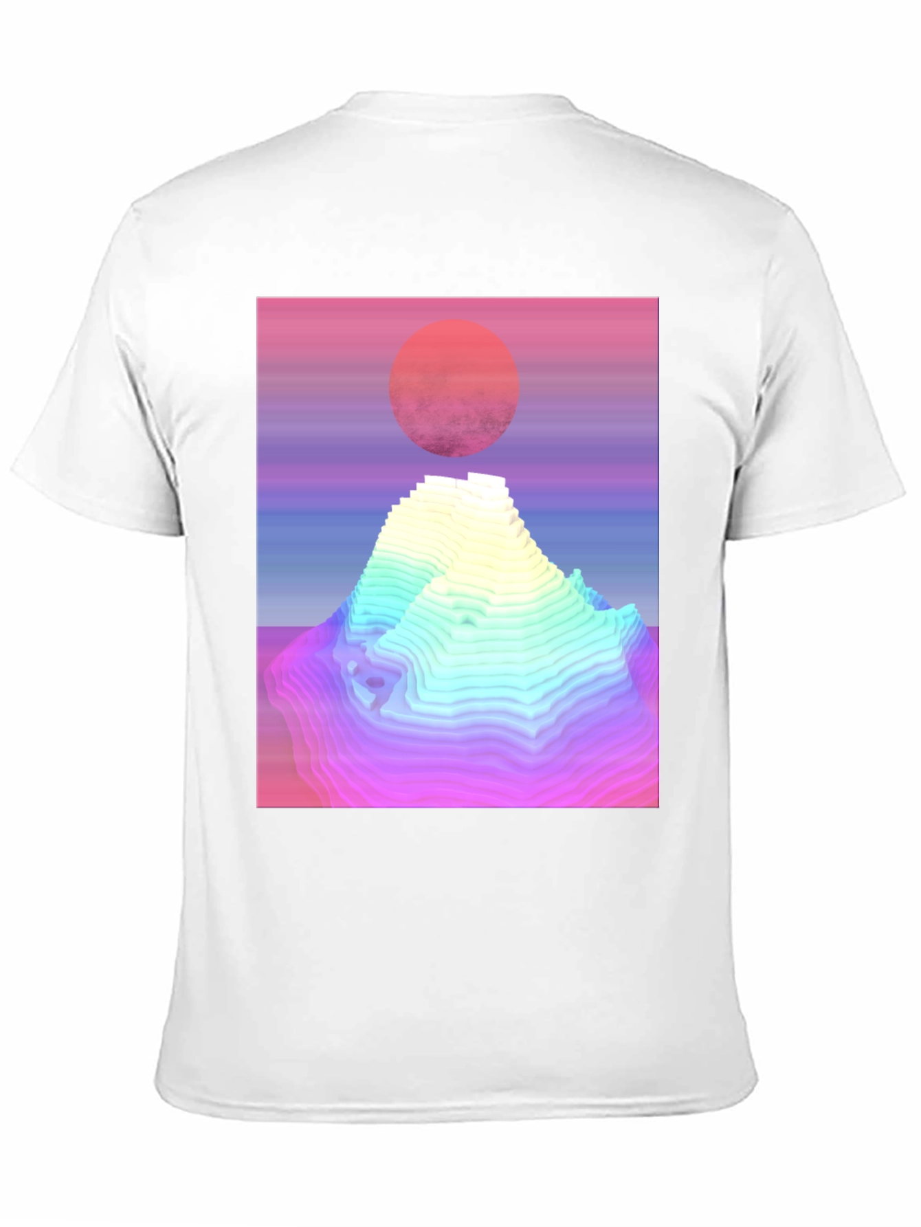 Retro Vaporwave Mountain Graphic Tee