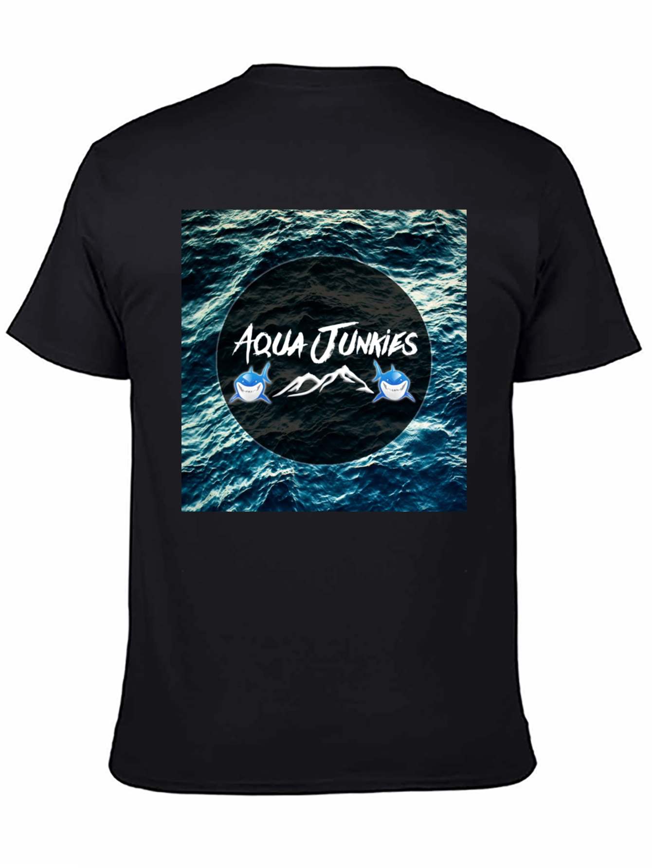 Aqua Junkies Graphic T-Shirt - Black