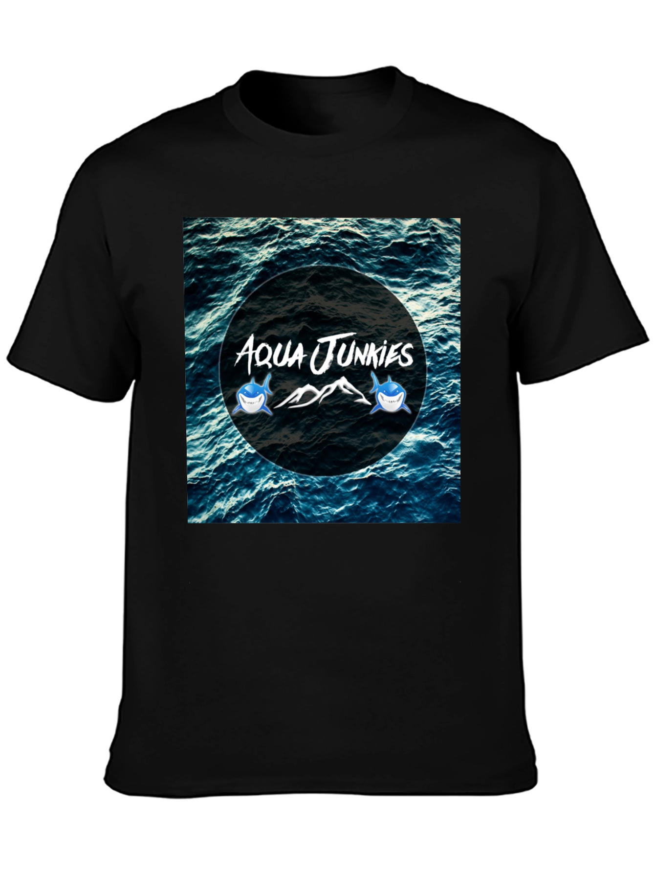 Aqua Junkies Graphic T-Shirt - Black