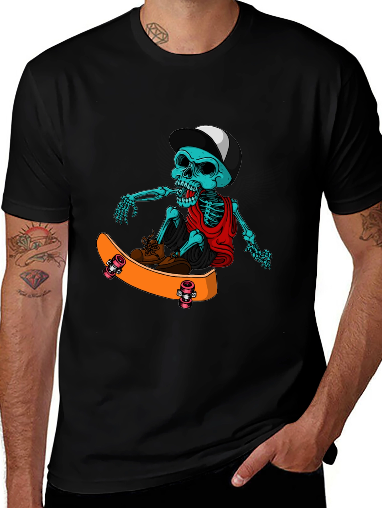 Skateboarding Skeleton T-Shirt