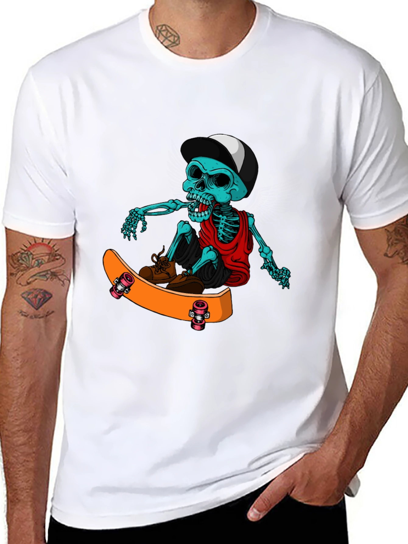 Skateboarding Skeleton T-Shirt