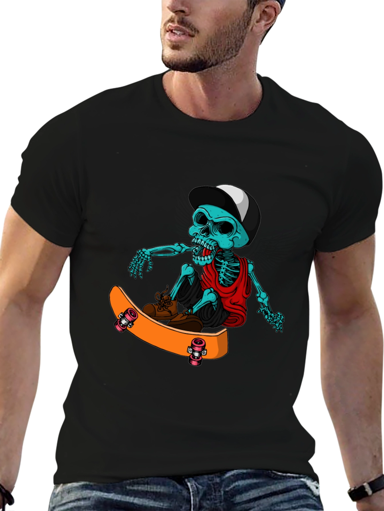 Skateboarding Skeleton T-Shirt