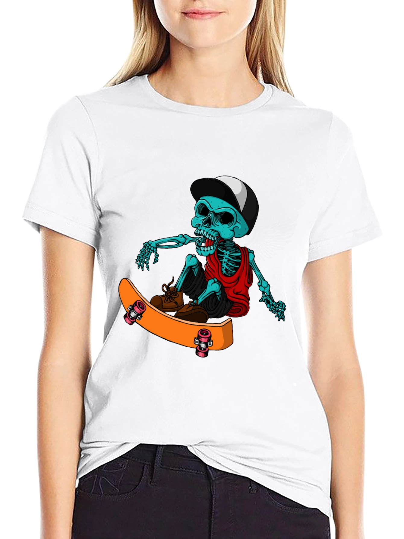Skateboarding Skeleton T-Shirt