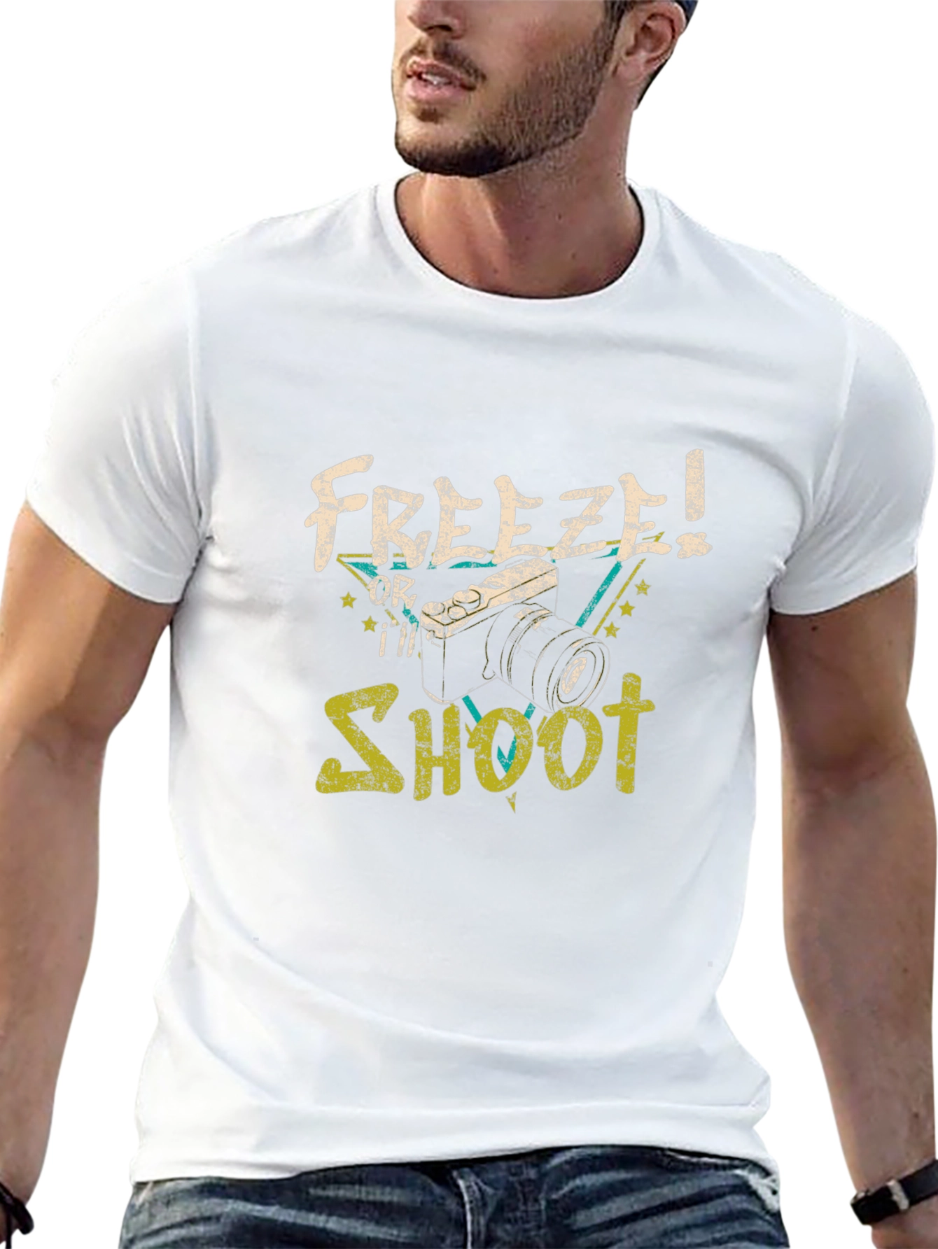 Freeze or Ill Shoot Black Graphic Tee