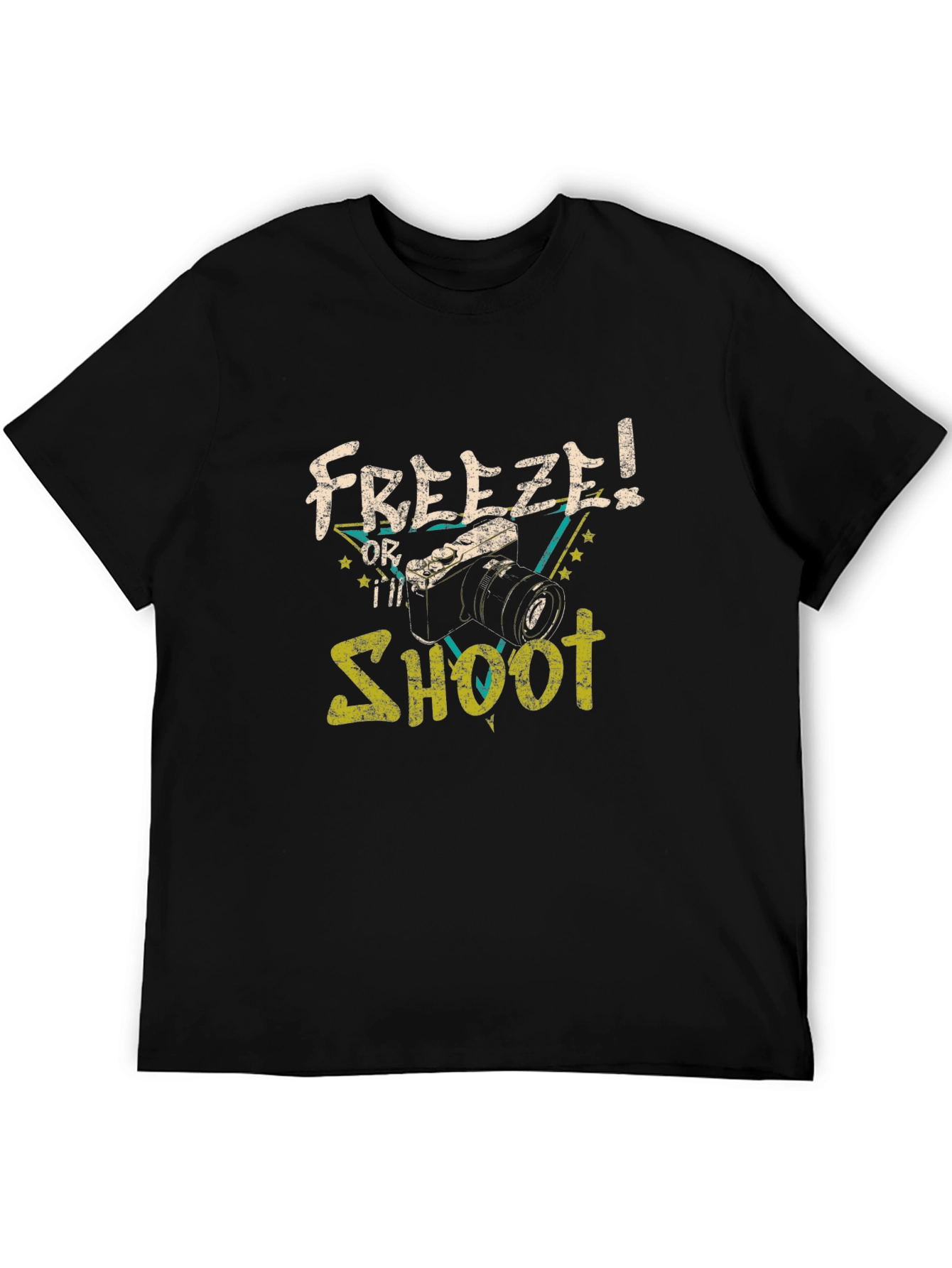 Freeze or Ill Shoot Black Graphic Tee