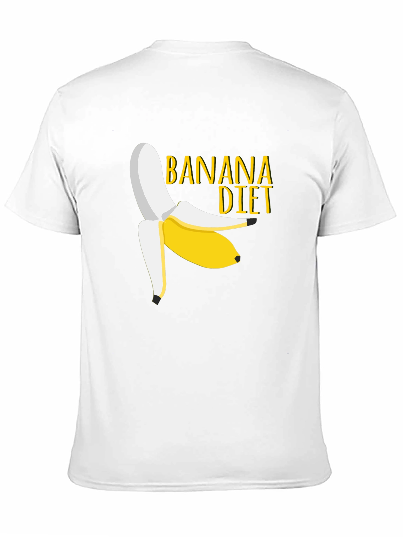Banana Diet Graphic Tee - Unisex Black T-Shirt