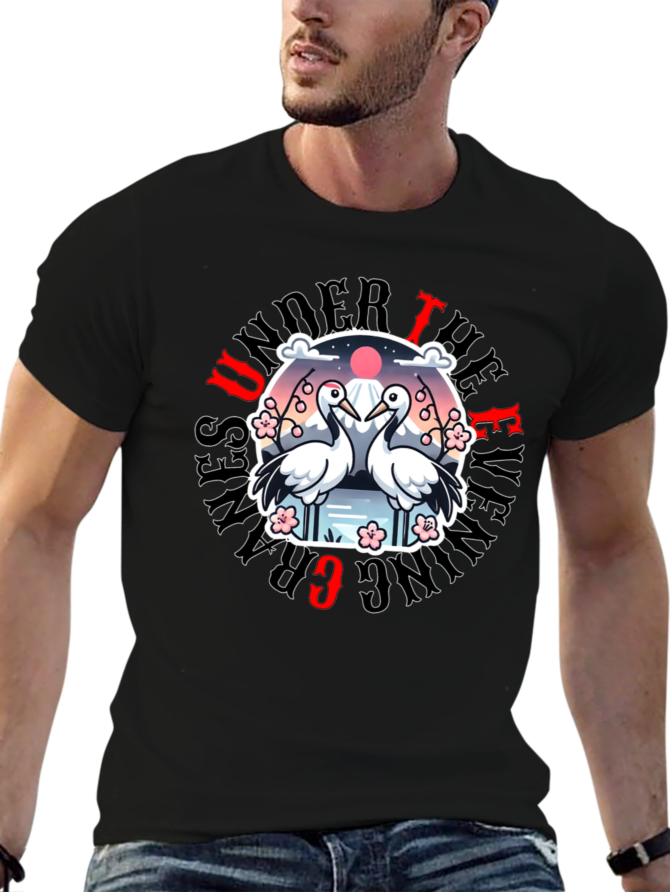 Under The Ever Grazing Cranes Graphic Tee